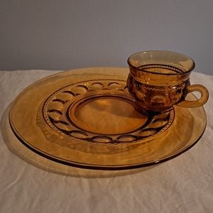 Indiana Glass Snack Set